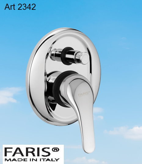 FARIS 2342DR - WALL CONCEAL SHOWER MIXER