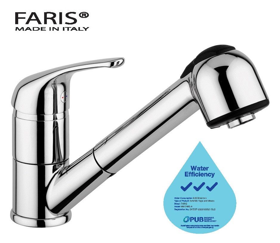 FARIS SINK MIXER - MW-2480 - MADE IN ITALY