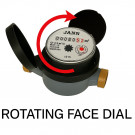 JANN SINGLE JET BRASS ROTATING DIAL WATER METER