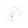 SINK MIXER TECHNICAL DRAWING